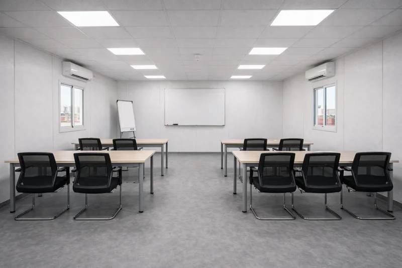 Briefing and classroom cabin layout