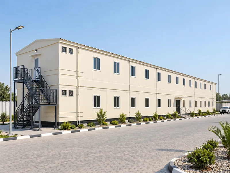 G+1 cabin building for office or accommodation layouts