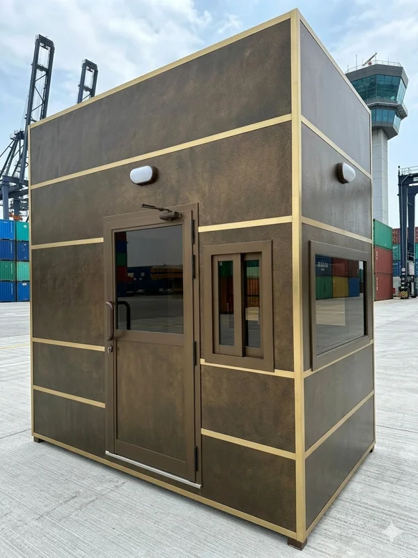 ACP security cabin with internal toilet