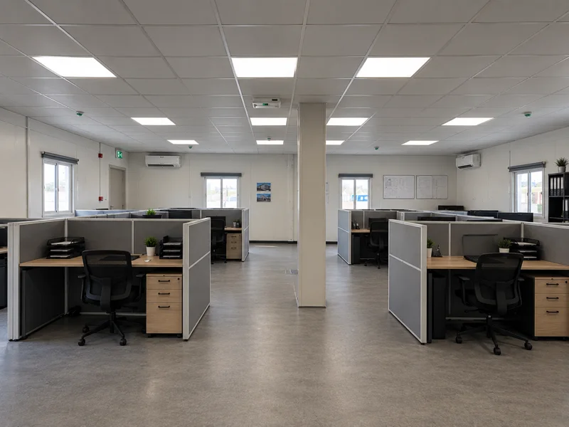 Open-plan workspace - office cabin
