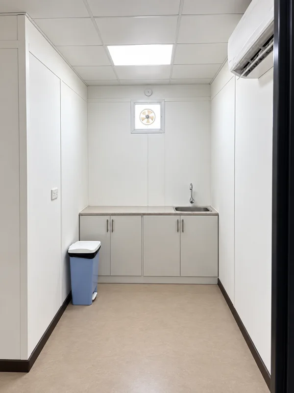 Pantry and cabinets - office cabin