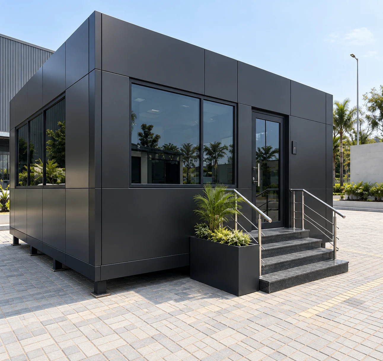 Premium ACP-clad office cabin