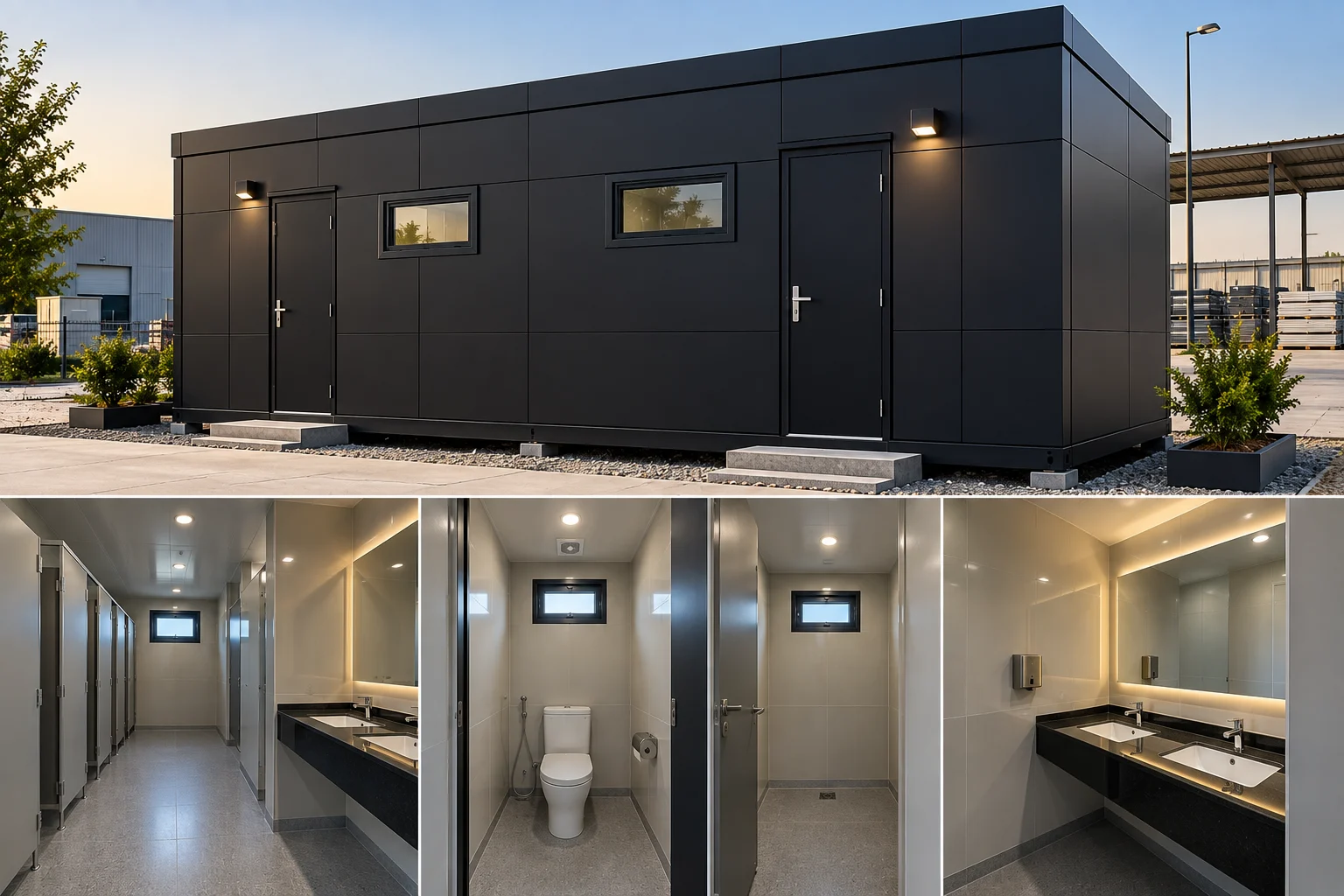 Premium ACP-clad toilet cabin