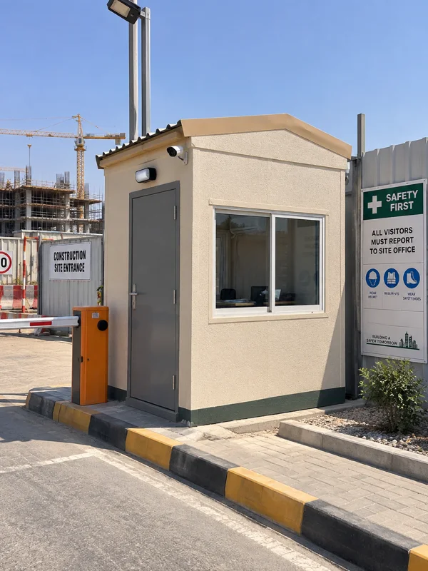 Cement-board security cabin