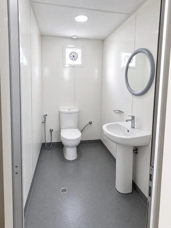 Toilet inside a cabin
